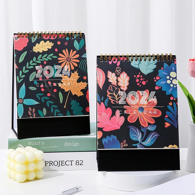 STANDING DESK CALENDAR 2025 Retro Desktop Planner Mini Calendar For