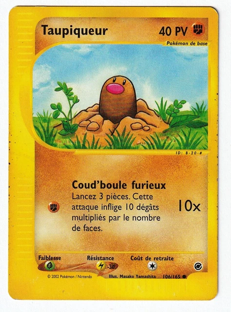 Carte Pokemon  Taupiqueur 106/165.  Wizards Expedition. France