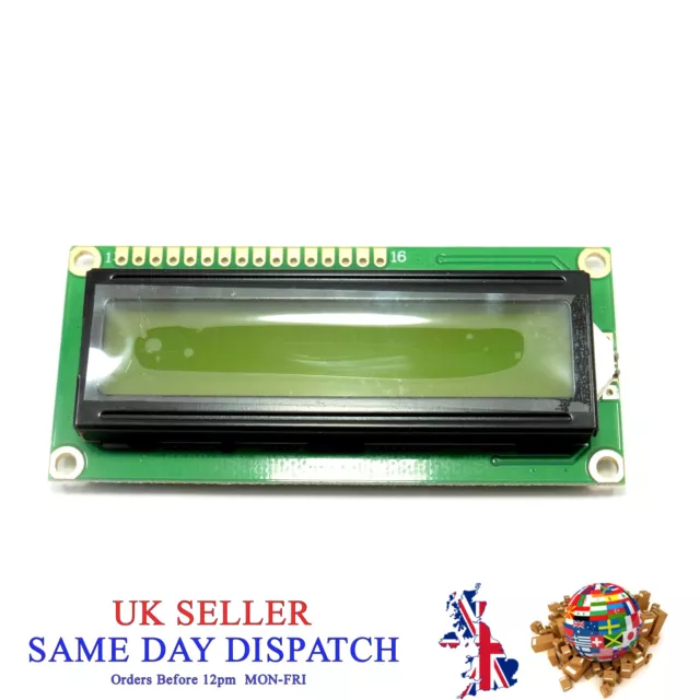 Serial LCD 16X2 LCD1602 1602A 5V Arduino Board Module HD 44780 Green Screen