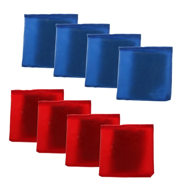 8 Stück / Set Blauer Und Roter Sitzsack Cornhole Bag 10 X 10 Cm für Family