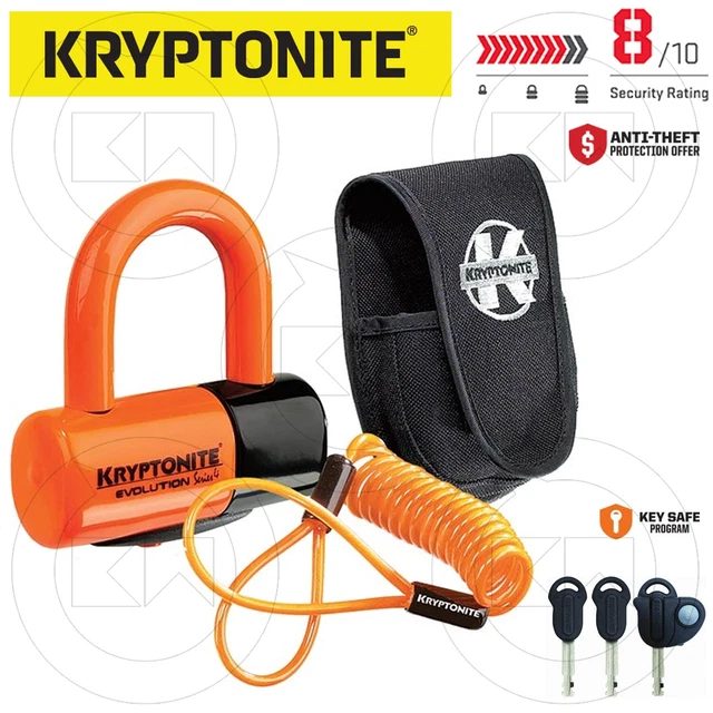 Antivol Kryptonite Evolution Series 4 Avec Tête Intégrée - Chaîne Haute Sécurité - Neuf