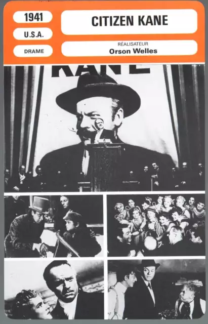 FICHE CINEMA : CITIZEN KANE - Welles,Cotten,Comingore 1941