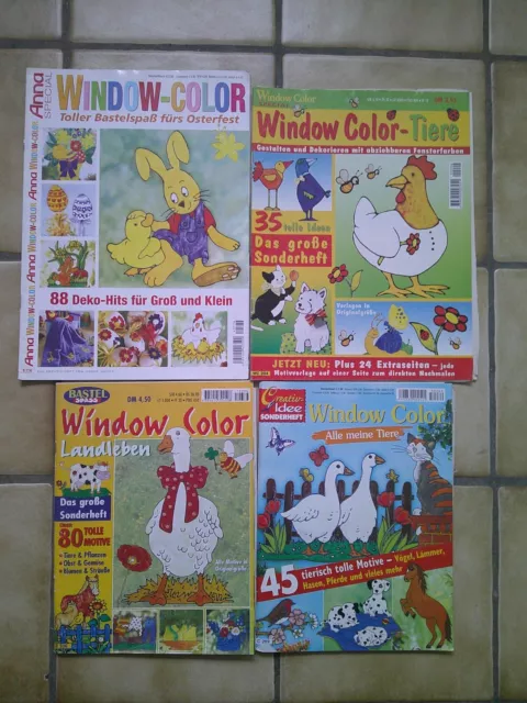 4 Window Color Zeitschriften Malvorlagen Tiermotive Landleben Ostermotive