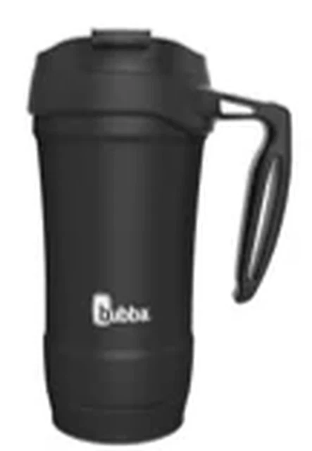Bubba Hero Stainless Steel Mug with Handle Rubberized Licorice, 18 Fl Oz.