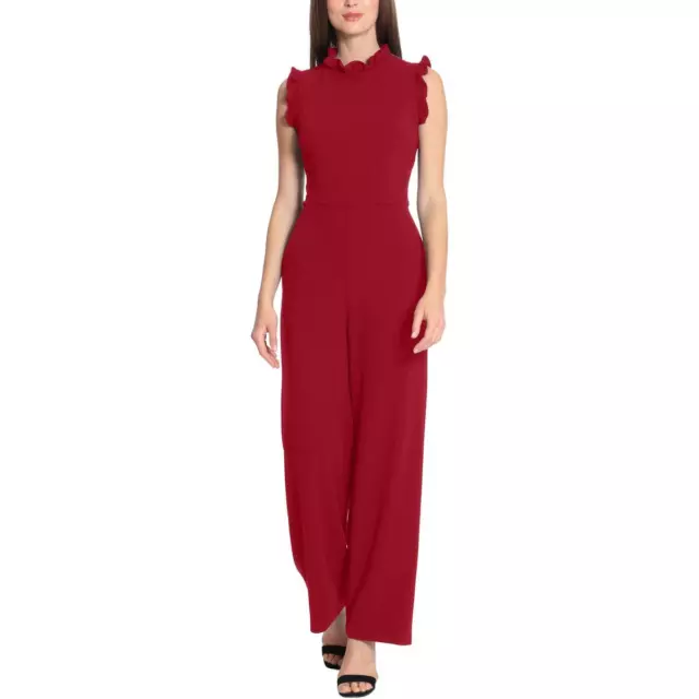 Maggy London Womens Ruffle Formal Party Jumpsuit Evening BHFO 2374