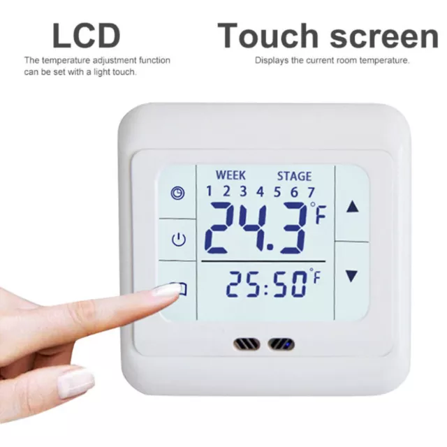 Touchscreen Digital Thermostat Fußbodenheizung Raumthermostat Programmierbar