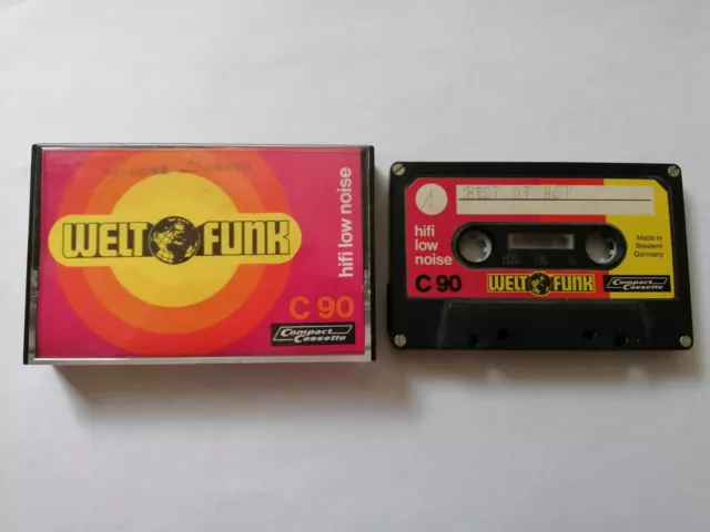 Weltfunk C90 hifi low noise Compact Cassette  MC Audio Kassette Musik Cassette