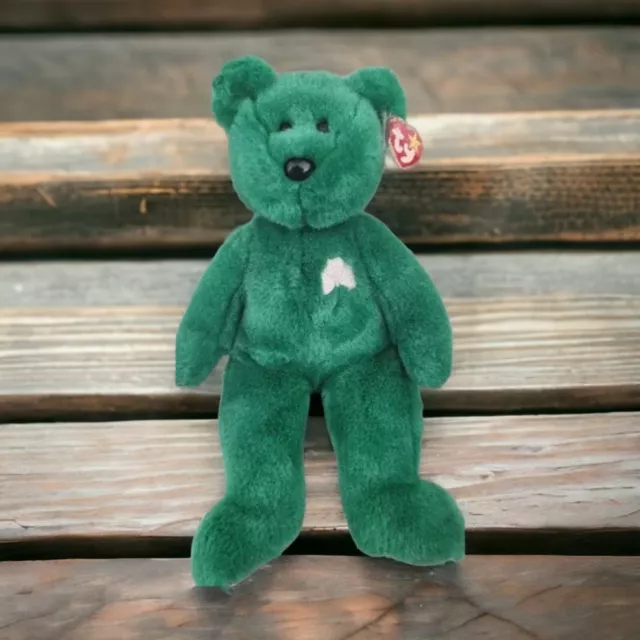 TY BEANIE BUDDY ERIN the bear, 13," , 1998, retired, in MINT condition Rare