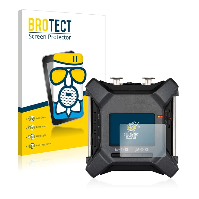 BROTECT Panzerglasfolie Matt für Zoom F3 field recorder Schutz Glas Folie
