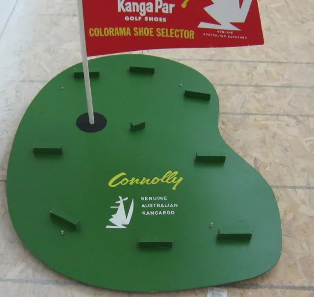 1966 Connolly Kanga-Par Golf Shoes Colorama Shoe Selector Exibit Store Display 2