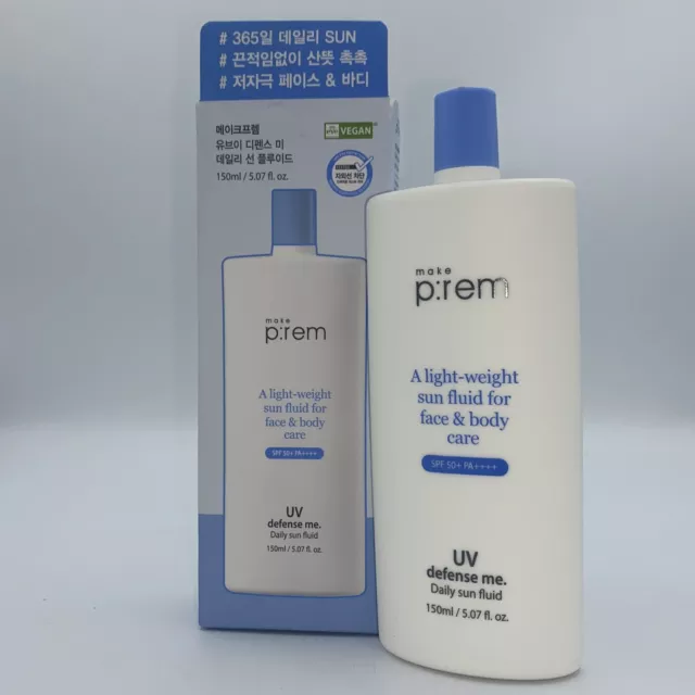 MAKE P:REM UV Defense Me SPF50 Daily Sun Fluid 150ml C61