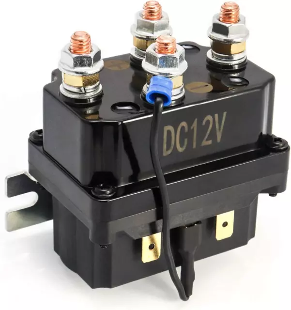 ® Argano Solenoide Relè Contattore 12V 250A per Verricello AUT UTV 3000-5000Lbs