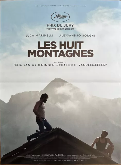 Affiche Cinéma LES HUIT MONTAGNES 40x60cm Poster / Charlotte Vandermeersch / 8