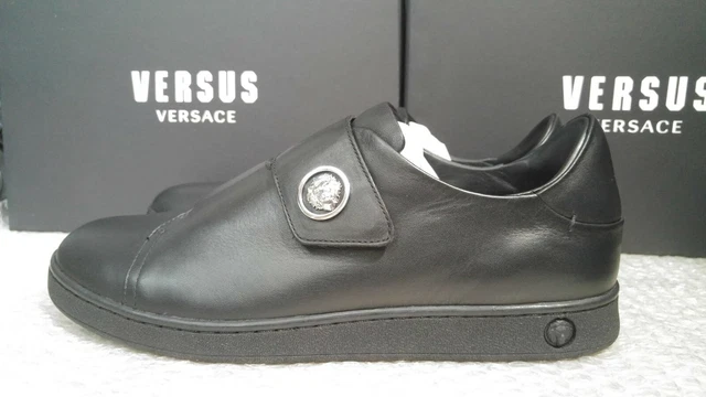 VERSUS VERSACE SNEAKERS 42EU UK8 Lions Head Metal logo Calf Leather inner outer 100.00 PicClick UK