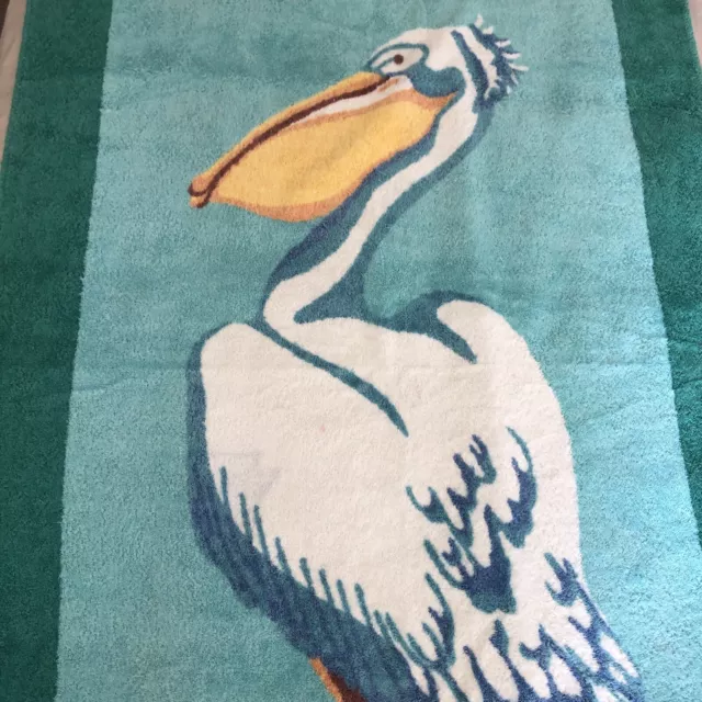 Drap de Plage Ou Piscine HERMES Serviette De Bain - BEACH TOWEL  .motif PELICAN