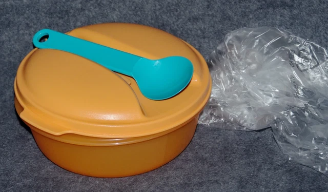 Tupperware To Go Obstbox – Rund, 14 Cm Durchmesser, 9 Cm Hoch, Spülmaschinenfest (rot Apfel Glitzer)
