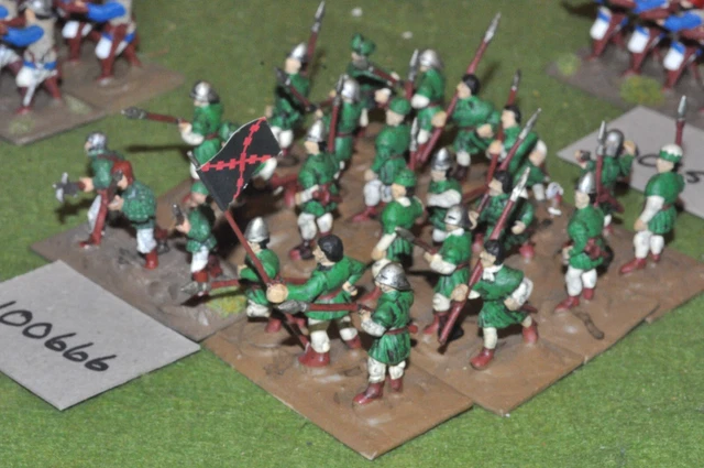28mm renaissance / elizabethan - 24 spearmen - (100666)