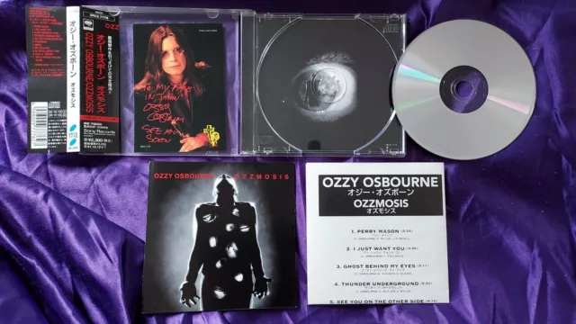 Ozzy Osbourne  Ozzmosis CD Japon avec OBI et 1 titre bonus + sticker livret 1995