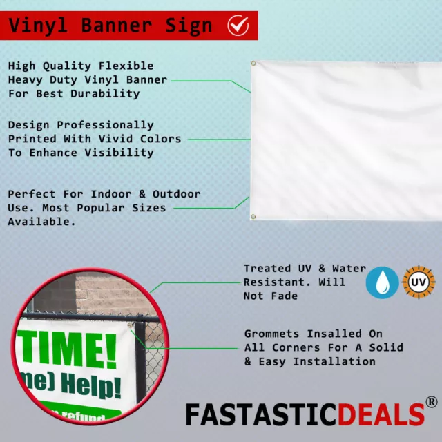 Vertical Vinyl Banner Multiple Sizes Tropical Fish Food and Drink Outdoor 2