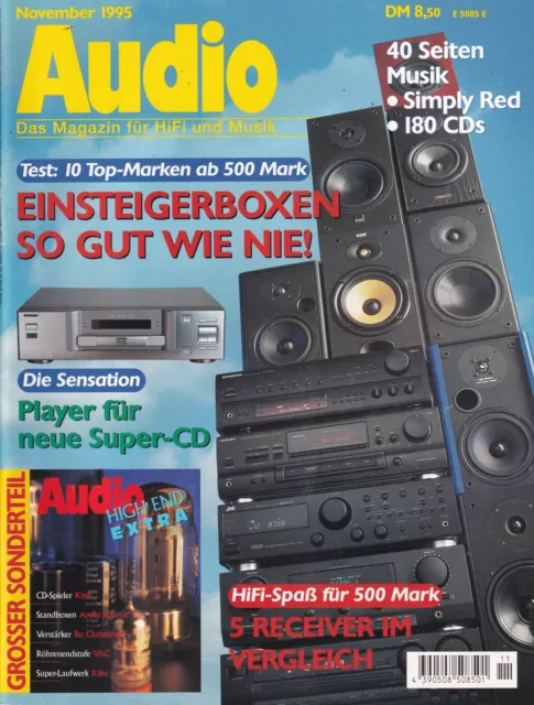 AUDIO 11/1995 - Das Magazin für HiFi und Musik - Simply Red, Meat Loaf, AC/DC