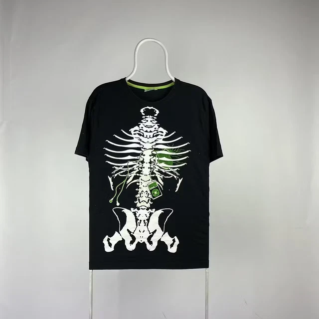 Skeleton t-shirt skulls streetwear size Medium