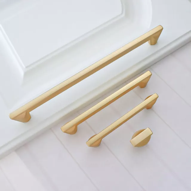 Gold Brass Cabinet Pulls Dresser Knobs Drawer Pulls Cupboard Handle Kitchen Pull