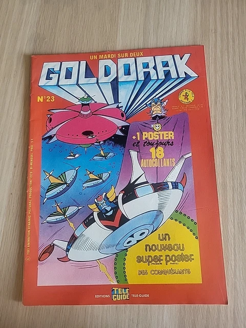 Goldorak N°17 Télé-Guide - Bi-mensuel Avec 18 Autocollants Et Poster (neuf)