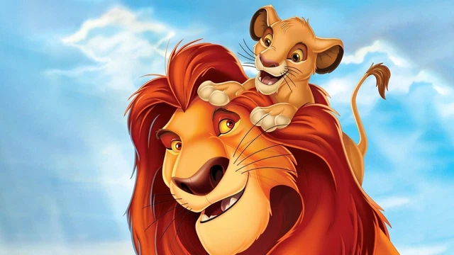 LE FILM LE Roi Lion 1994 Walt Disney Affiche 45X32Cm Cartoon EUR 14,90