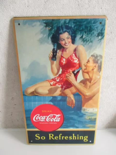 Coca Cola Blechschilder Schild Wandbild Reklame Schild