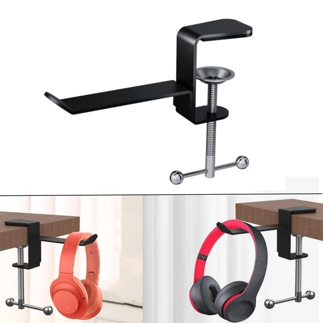 Nuovissimo supporto staffa cuffie morsetto display metallo + plastica