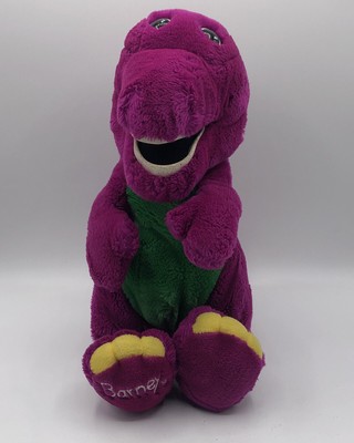 purple stuffed dinosaur