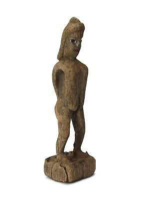 Antique Karen Hill Tribe Votive Figure Statue, KH2 Thailand Original Tribal Art