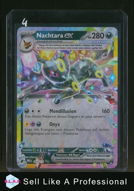 Pokémon Prismatische Entwicklungen Nachtara EX 161 AOG Grading9.5
