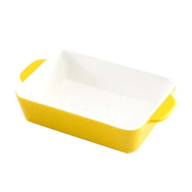 Ceramic Rectangular Baker Baking Pan Microwave Oven Casserole