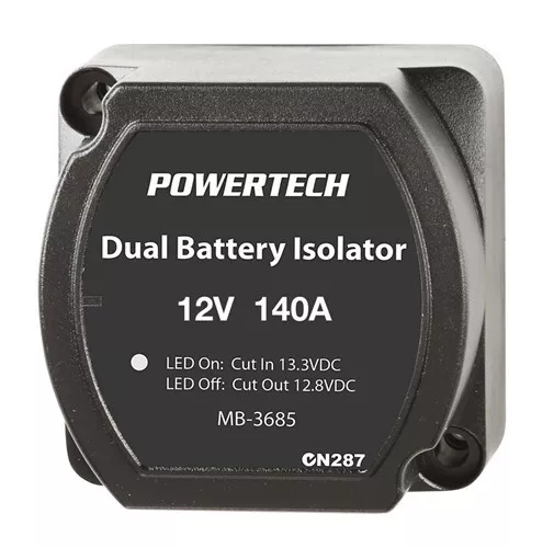 Powertech 140A Dual Battery Isolator 170A Intermittent rating