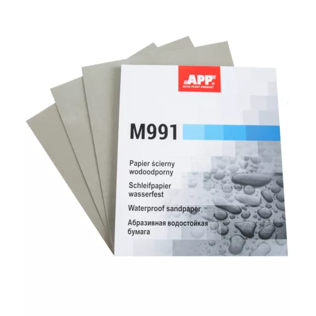 APP 40MW2000001 Wasserschleifpapier 1 Blatt 230 mm x 280 mm P2000 | nassschleife