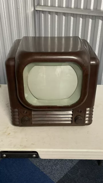 Vintage Bakelite BUSH TV22 Television. Film Prop Antique