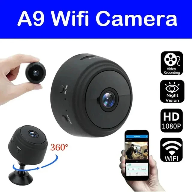 WHJJK Mini Camera Espion, HD 1080P Spy Caméra de Surveillance WiFi avec
