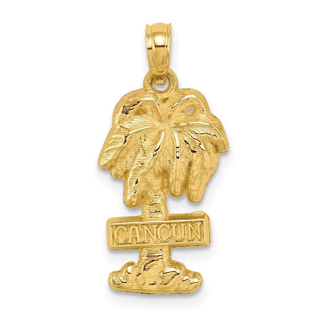 14K Yellow Gold CANCUN Palm Tree Charm