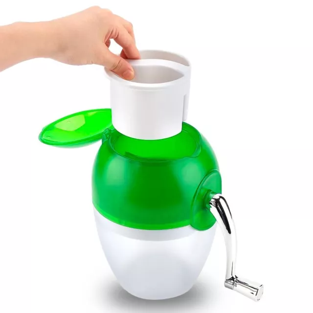 Picadora manual para hielo frutas y verduras 1L Trituradora de hielo en plástico