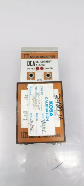 Moore Industries DCA DC Current Alarm DCA/4-20MA/DH1H1/117AC