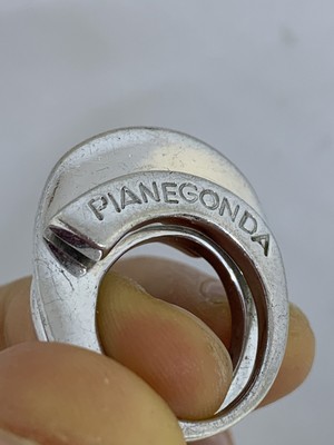 Anello Argento Pianegonda 925 Originale Sterling Usato 