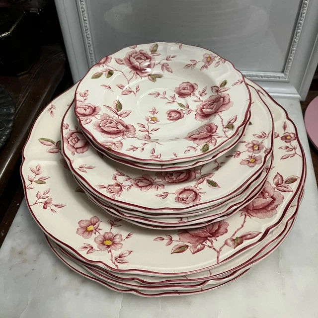 Tablemates Patterns TABLEMATES MALAYSIA HOMESTEAD Collection Rose Chintz Pattern Set of 10 ...