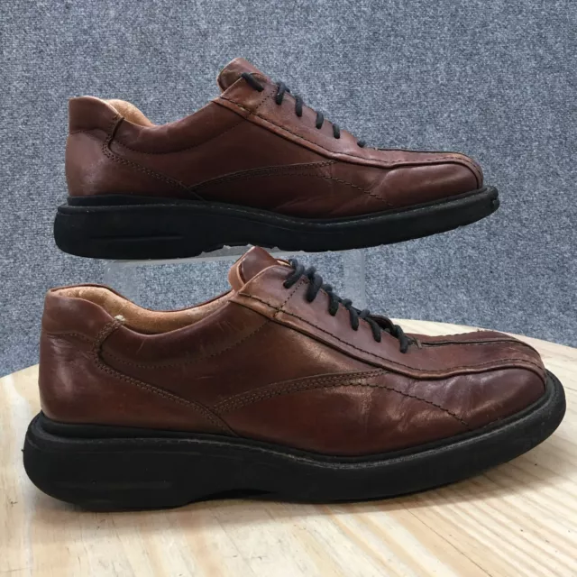 London Underground Shoes Mens 11M Maltese Square Toe Oxford Casual Brown Lace Up