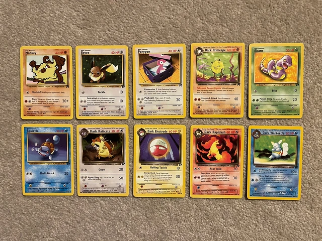 Team Rocket Set WOTC Vintage Pokemon Card Bundle Job Lot NM