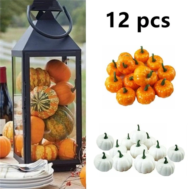 Zucca di alta qualità 12 pezzi mini decorazioni festa Halloween artificiale