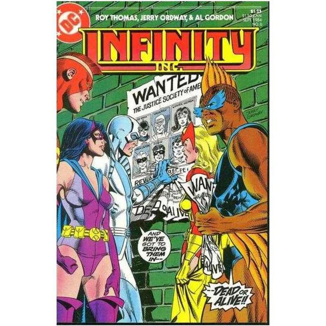 Infinity Inc. (1984 series) #6 in Very Fine + condition. DC comics [q;