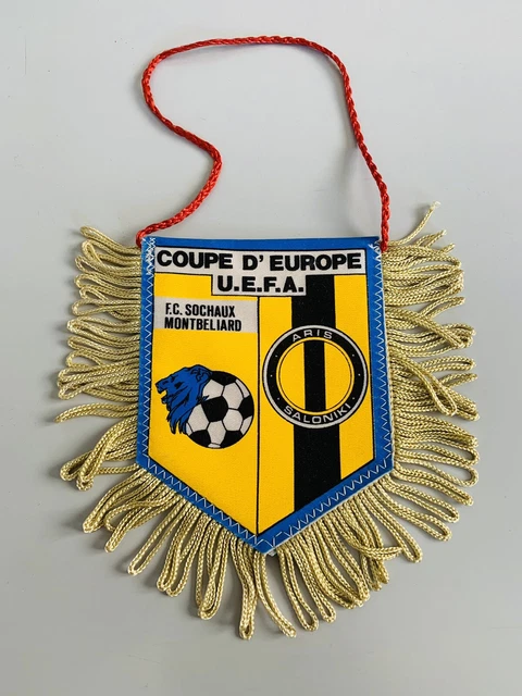 Fanion FC Sochaux – Aris Saloniki – Match Coupe UEFA 1982-1983 Vintage