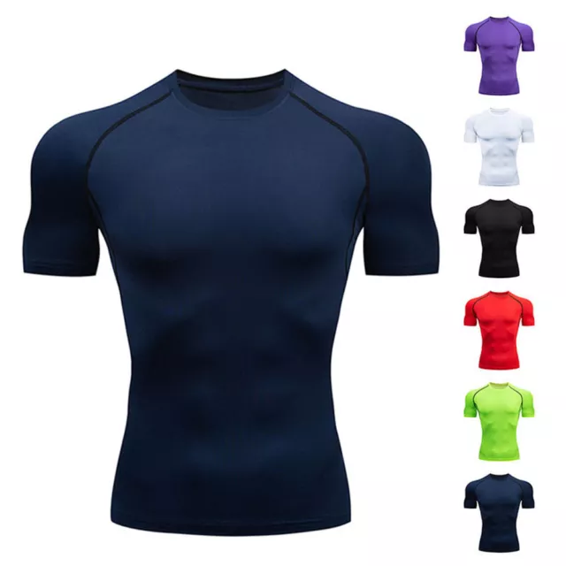 Camisa De Fitness Camiseta Deportiva De Manga Corta Jersey De Color Sólido <