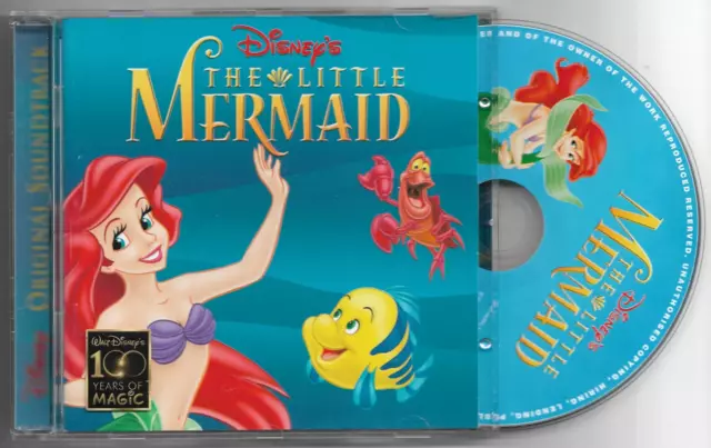 Walt Disney Records THE LITTLE MERMAID Original Soundtrack CD Album